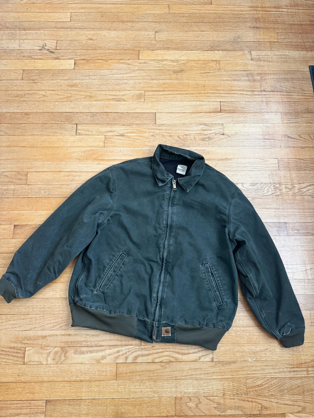 Vintage men's carhartt J102 MOS Detroit heavyweight cotton duck coat XL
